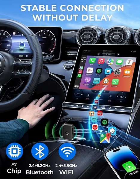 Бездротовий міні-адаптер CarPlay Bluetooth 5.0 для iPhone
