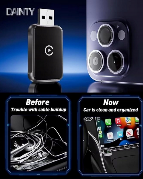 Бездротовий міні-адаптер CarPlay Bluetooth 5.0 для iPhone