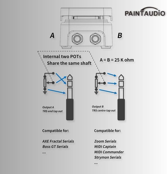 Ножний контролер Paint Audio MIDI Captain з двома виходами