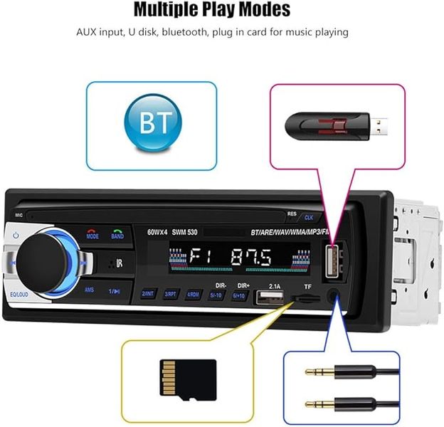 Автомагнитола SWM-530 MP3/FM/USB/AUX Bluetooth Hands Free