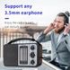 Портативное радио Audiocrazy AM/FM/SW1-6 Bluetooth, ретро радиоприемник фото 4