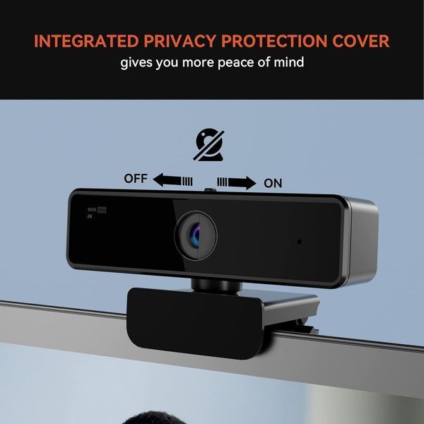 Веб-камера NUROUM V11 2K для ПК 1080P 60FPS USB с микрофоном