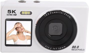 Цифровая камера 5K 80MP с двойным экраном Garsent фото