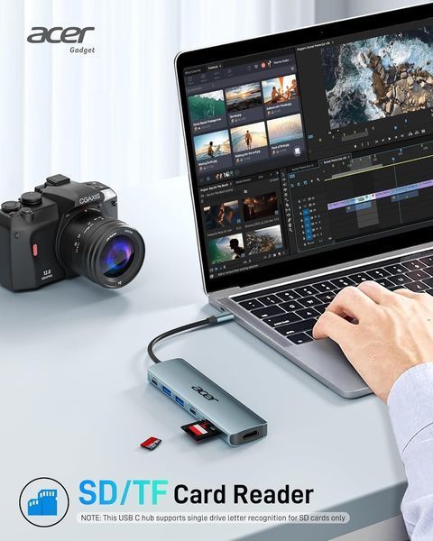 Концентратор USB C / адаптер USB C - HDMI 7 в 1