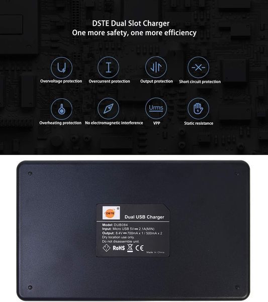 Акумулятор USB Dual Quick Charger для Lumix