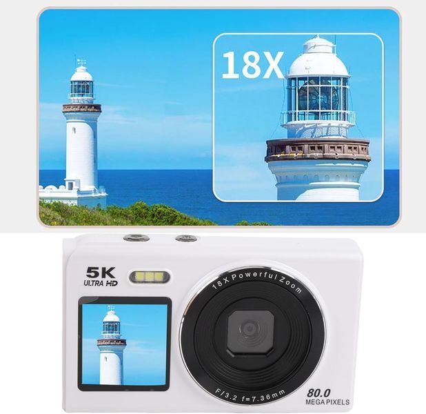 Цифровая камера 5K 80MP с двойным экраном Garsent фото