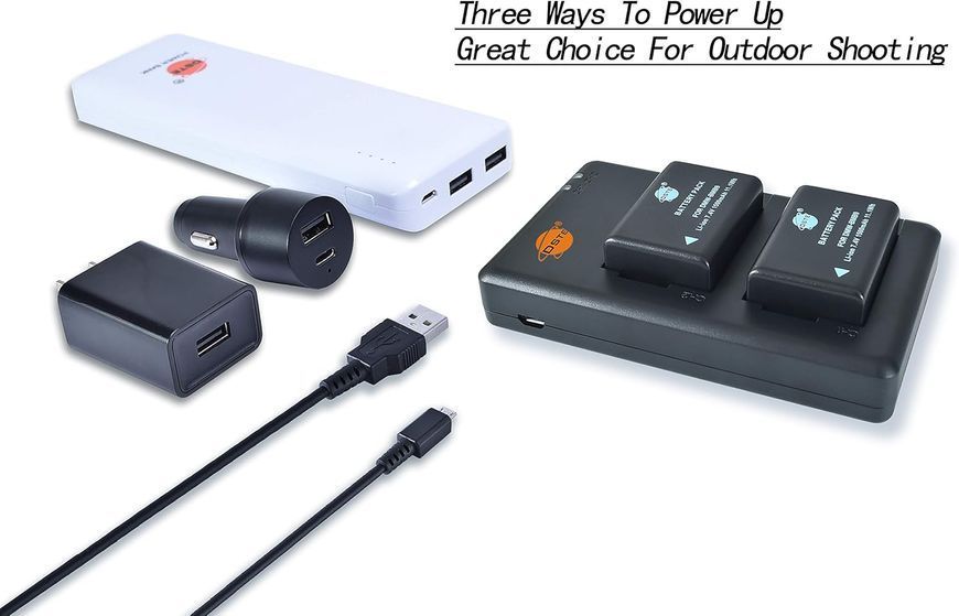 Акумулятор USB Dual Quick Charger для Lumix