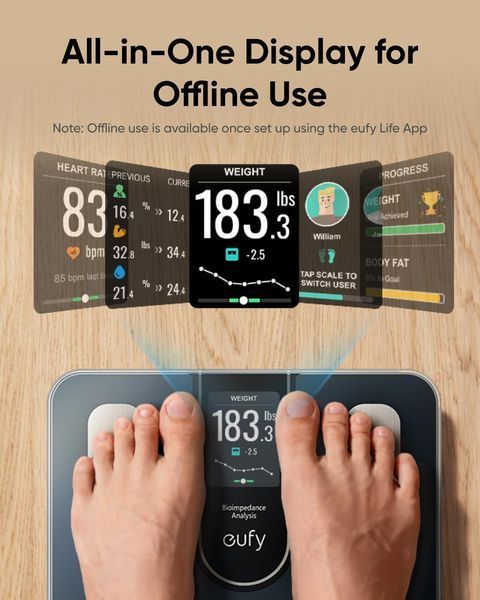 Умные напольные весы eufy Smart Bathroom Scales C20