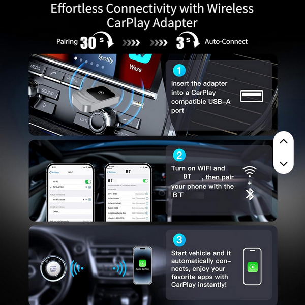 Беспроводной адаптер Carplay
