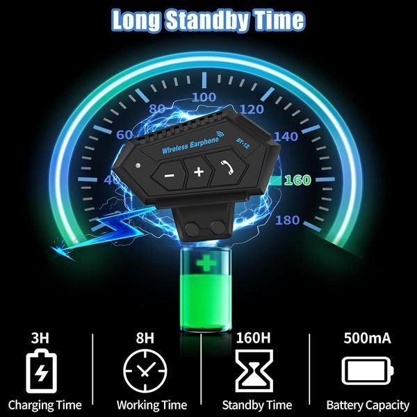 Мотоциклетна Bluetooth-гарнітура BT12 Dinhauyon