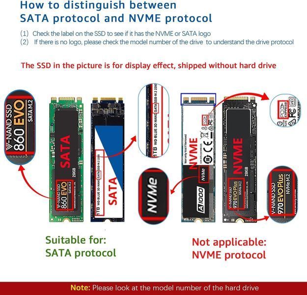 Адаптер JIUWU M.2 NGFF на SATA III &ndash; конвертер B&M Key SSD для накопителей SATA 2,5 дюйма фото