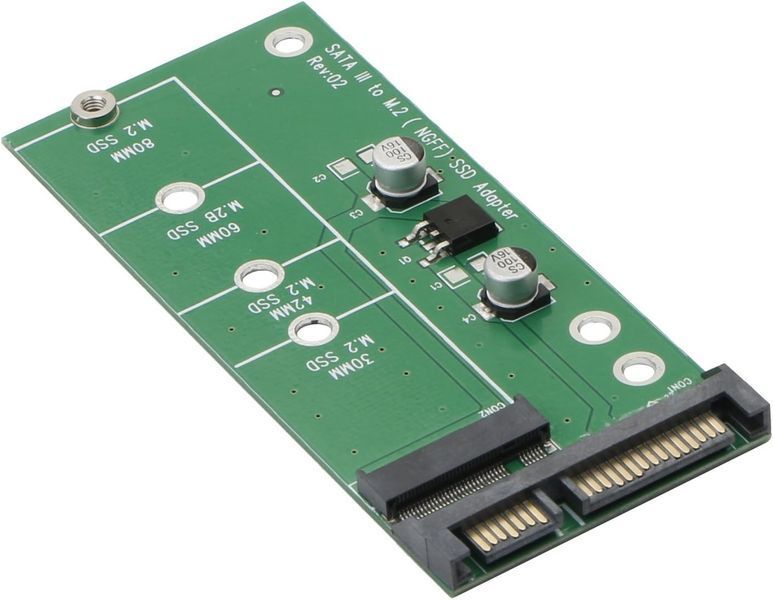 Адаптер JIUWU M.2 NGFF на SATA III &ndash; конвертер B&M Key SSD для накопителей SATA 2,5 дюйма фото
