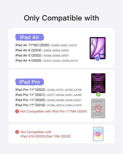 Съемный чехол-клавиатура Inateck для iPad Air 11 дюймов