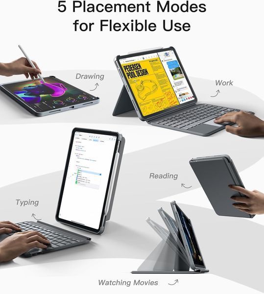 Съемный чехол-клавиатура Inateck для iPad Air 11 дюймов