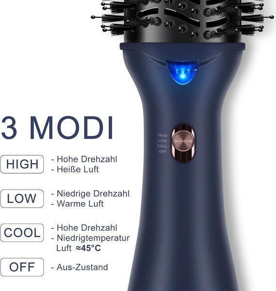 Овальна щітка для завивки волосся PARWIN PRO BEAUTY 4-в-1