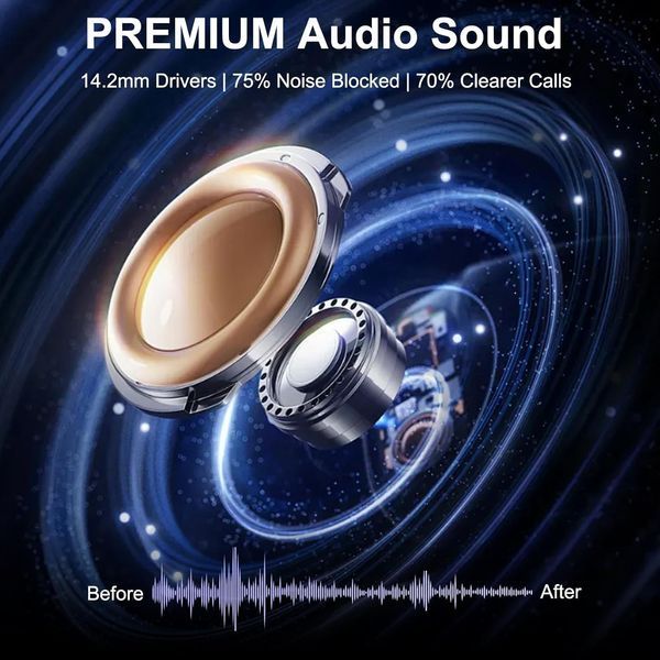 Беспроводные наушники &ndash; HiFi звук, водонепроницаемые IPX8 фото