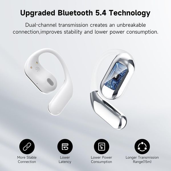 Наушники-вкладыши Boytond Ultra Open Ear / беспроводные Bluetooth-наушники с костной проводимостью фото