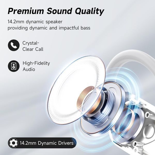 Наушники-вкладыши Boytond Ultra Open Ear / беспроводные Bluetooth-наушники с костной проводимостью фото
