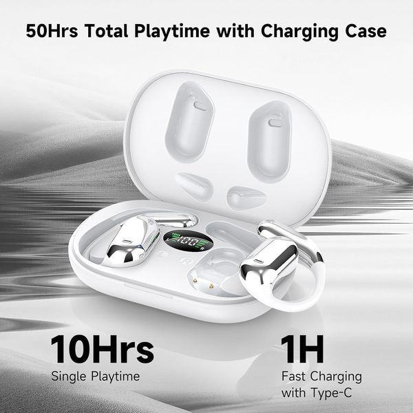 Наушники-вкладыши Boytond Ultra Open Ear / беспроводные Bluetooth-наушники с костной проводимостью фото