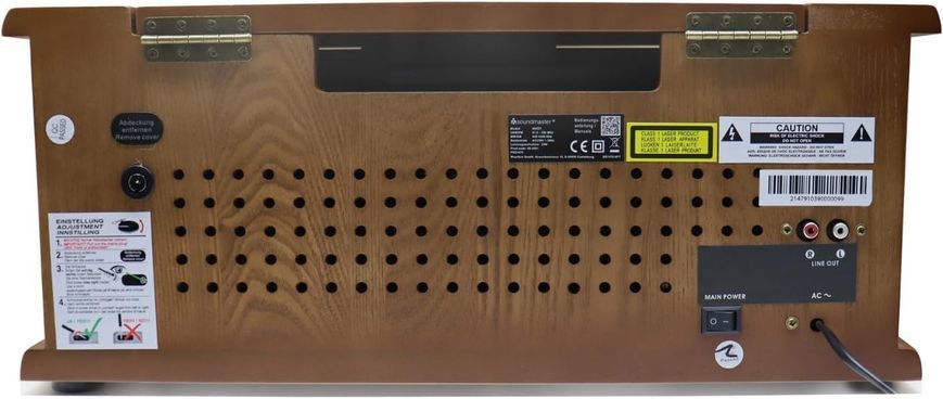 Проигрыватель виниловых пластинок Soundmaster NR560 стереосистема с FM-радио фото