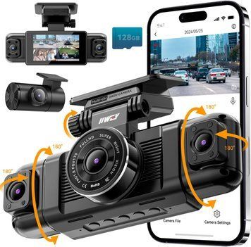 Відеореєстратор IIWEY N5 з 4 каналами та оглядом 360&deg;