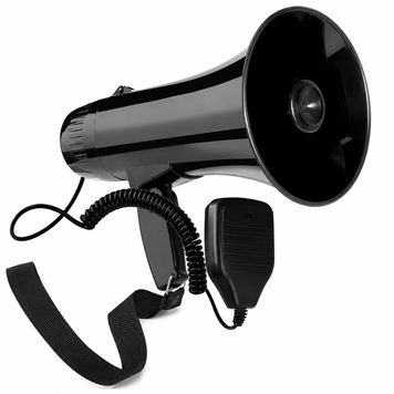 Мегафон Bullhorn 35 Вт із сиреною, записом до 240 секунд та виносним мікрофоном