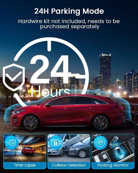 Відеореєстратор IIWEY N5 з 4 каналами та оглядом 360&deg;