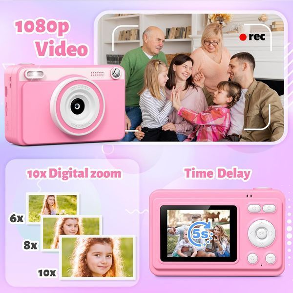 Дитяча камера з миттєвим друком GREENKINDER 1080P