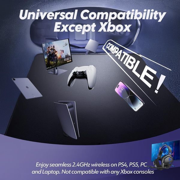 Игровая гарнитура NUBWO с микрофоном для PS5 PS4 ПК фото