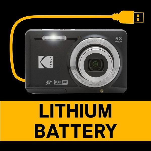 Цифровая камера Kodak с широкоугольным объективом 28 мм и 5-кратным оптическим зумом фото