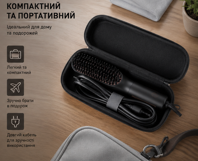 Термогребінець для щоденного догляду за бородою