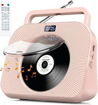 Настільний CD-плеєр Gracioso із вбудованим FM-радіо та Bluetooth фото