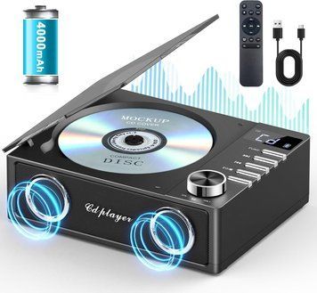 Портативний CD-програвач з Bluetooth фото