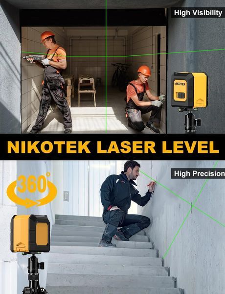 Лазерний рівень Nikotek NK01G (зелений промінь)