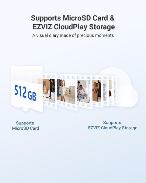Бездротова внутрішня камера відеоспостереження EZVIZ CB2 1080P WiFi з акумулятором 2000 мАг фото