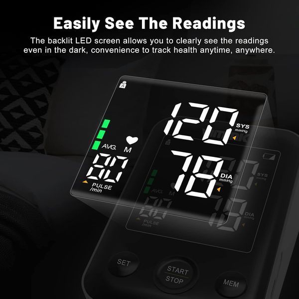 Автоматический тонометр с LED-дисплеем и манжетой 22&ndash;40 см