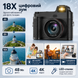Компактный цифровой фотоаппарат 4K с аккумулятором 1600 мАч
