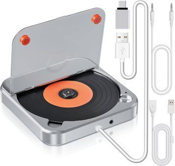 Портативний автомобільний CD-плеєр з USB та AUX входами CENXINY фото