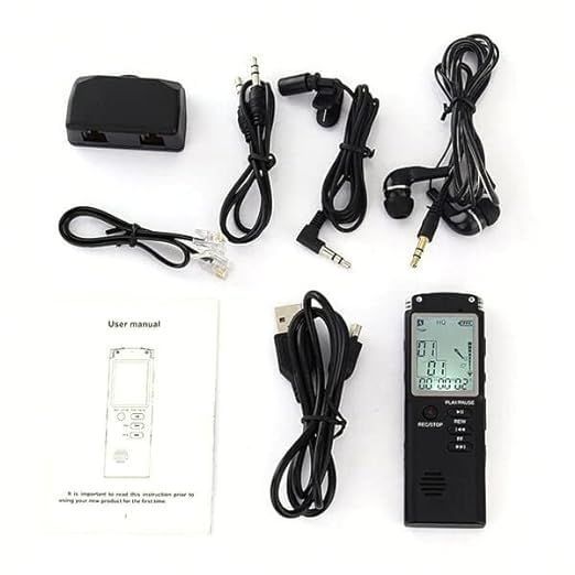 Багатофункціональний диктофон 64GB з РК-дисплеєм та MP3-плеєром фото