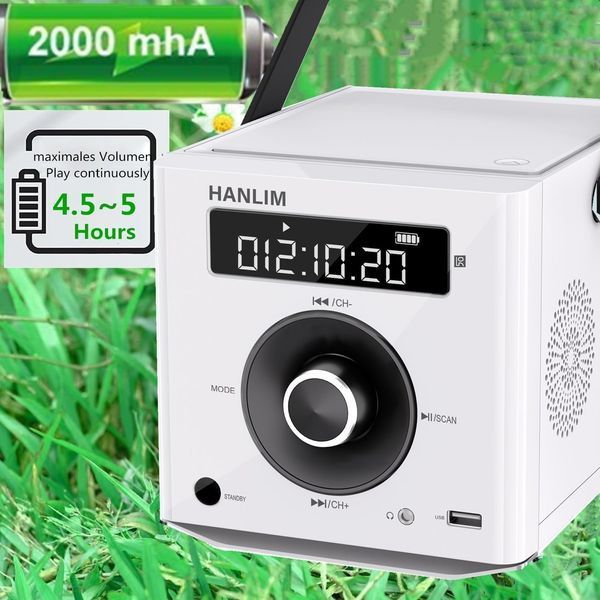 Портативный CD-плеер HANLIM 20 Вт (аккумулятор 2000 мА&middot;ч и пульт ДУ) фото