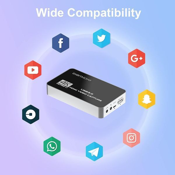 Видеозахватывающая карта 4K HD USB 3.0 с выходом HDMI DIGITNOW фото