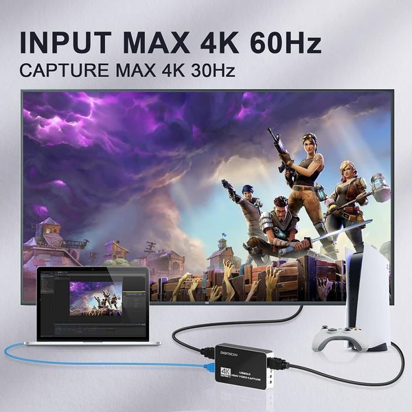 Видеозахватывающая карта 4K HD USB 3.0 с выходом HDMI DIGITNOW фото