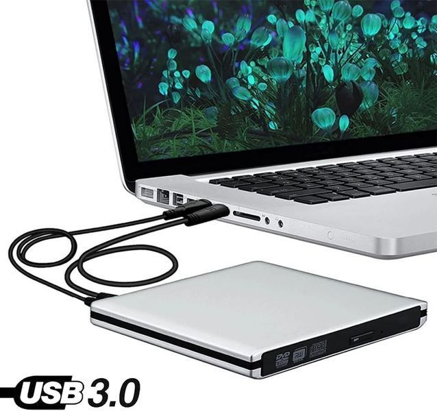 Зовнішній CD/DVD привід для ноутбука/настільного комп'ютера USB 3.0 Type-C фото