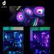 Комплект охолодження 120 мм з пультом upHere 3 RGB Fans Set  фото 8