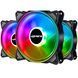Комплект охолодження 120 мм з пультом upHere 3 RGB Fans Set  фото 1
