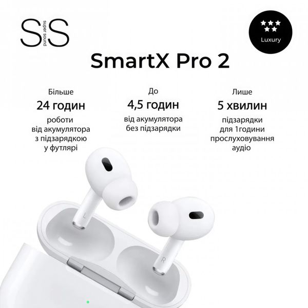 Наушники беспроводные SmartX Pro 2 Luxury Bluetooth люкс качество AAA фото