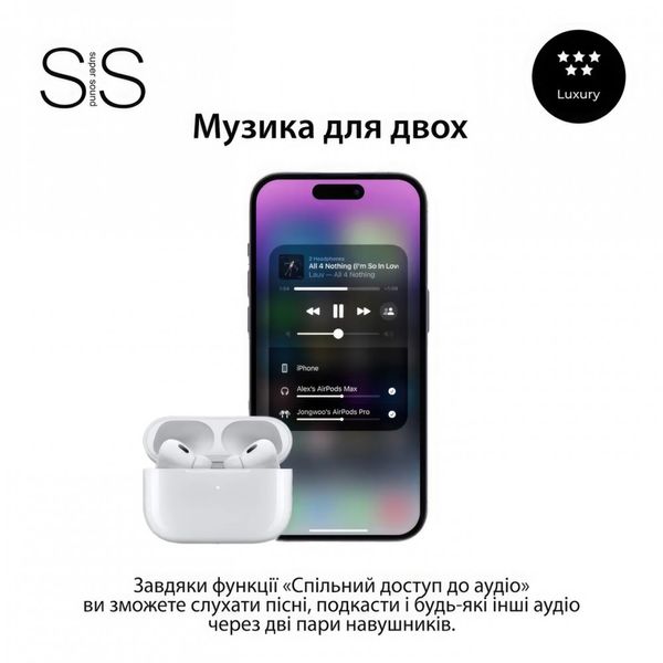 Навушники бездротові SmartX Pro 2 Luxury Bluetooth люкс якість AAA фото