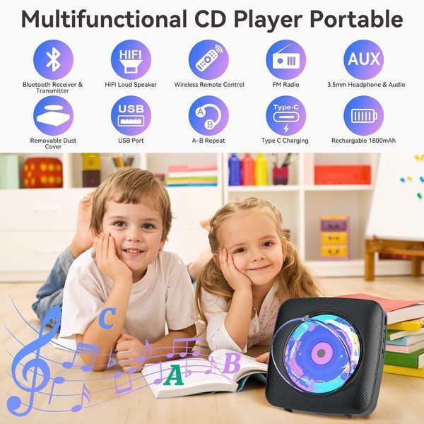 Портативный Bluetooth CD-проигрыватель Kegaudio фото