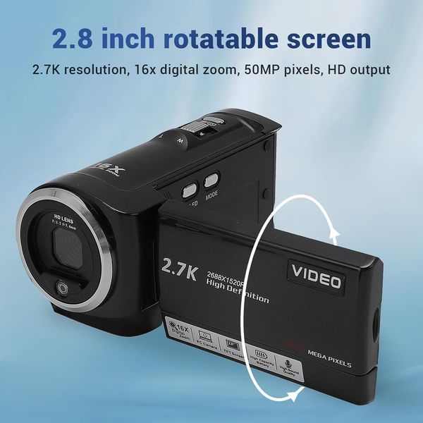 Відеокамера Full HD 2.7K 50MP Sanpyl фото
