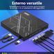 Зовнішній DVD-привід AGPTEK Slim USB 3.0 CD-DVD записувач з Ethernet-адаптером фото 3